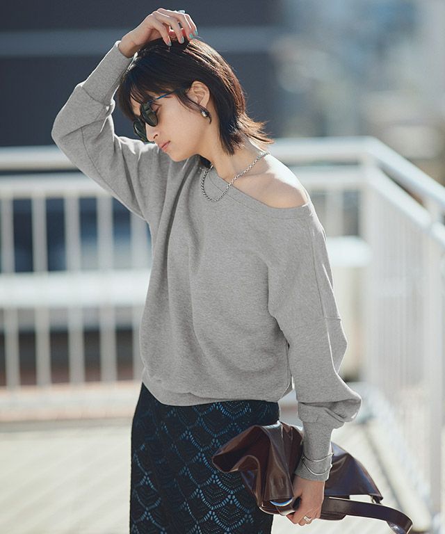 166cm / 杢グレー / M