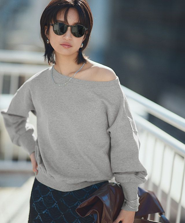 166cm / 杢グレー / M