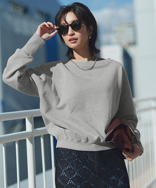 166cm / 杢グレー / M