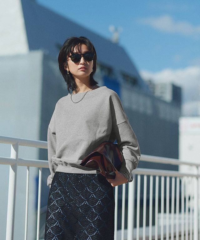 166cm / 杢グレー / M