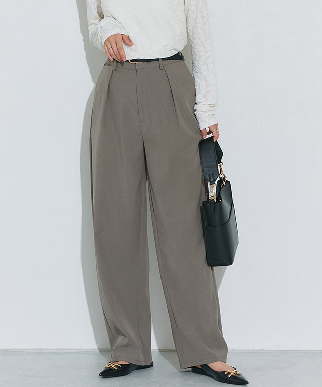 162cm / ストライプ/チャコール / M