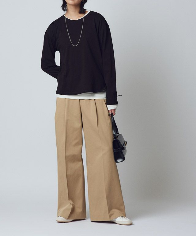 166cm / ブラック×オフホワイト / M