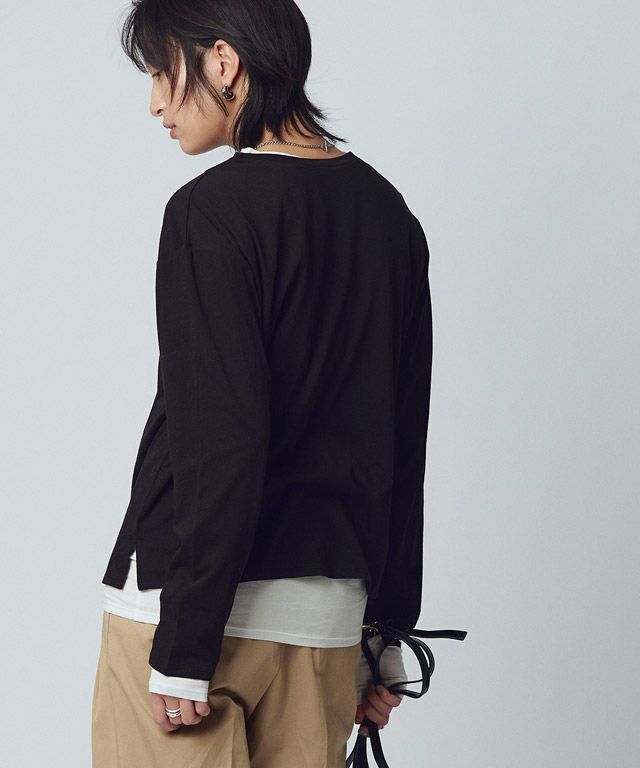 166cm / ブラック×オフホワイト / M