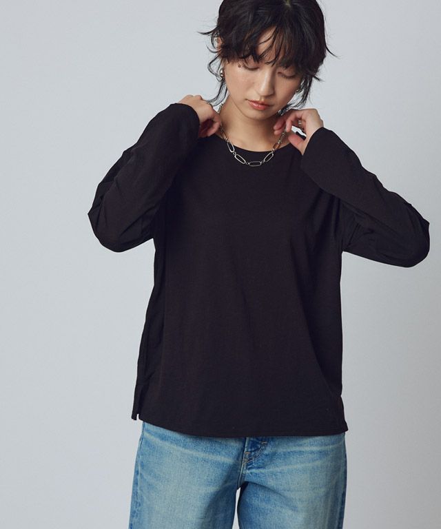 166cm / ブラック×オフホワイト / M