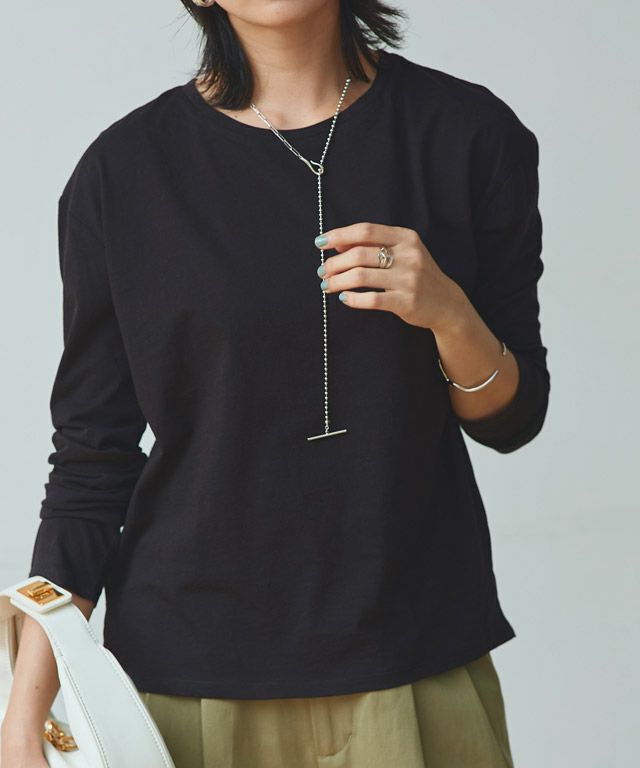 166cm / ブラック×オフホワイト / M