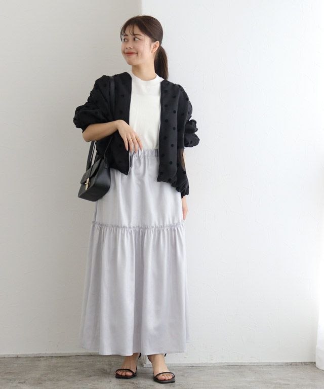 150cm / ドット/ブラック / M