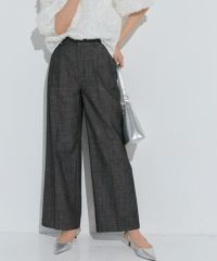シャンブレーワイドパンツ