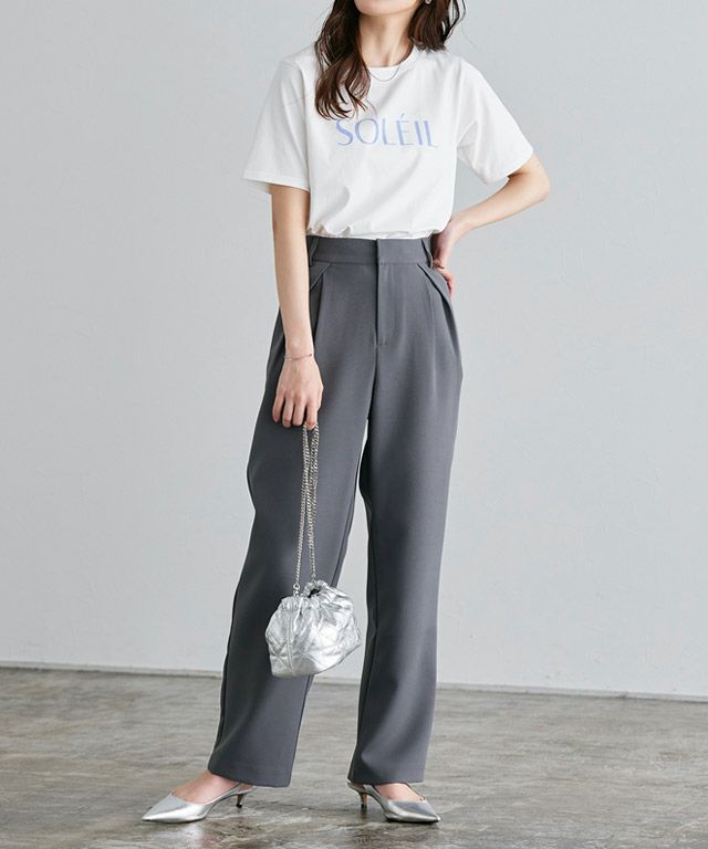 163cm / B / オフホワイト×ラベンダーブルー / M