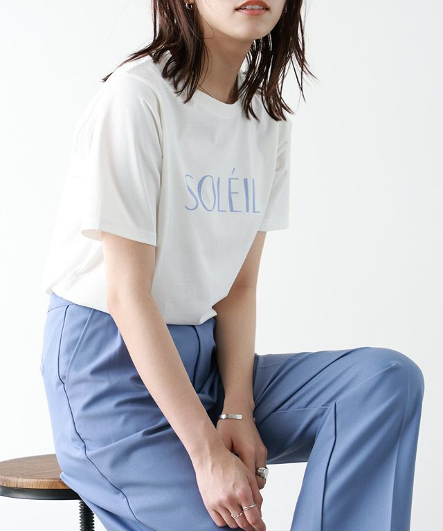 167cm / B / オフホワイト×ラベンダーブルー / M