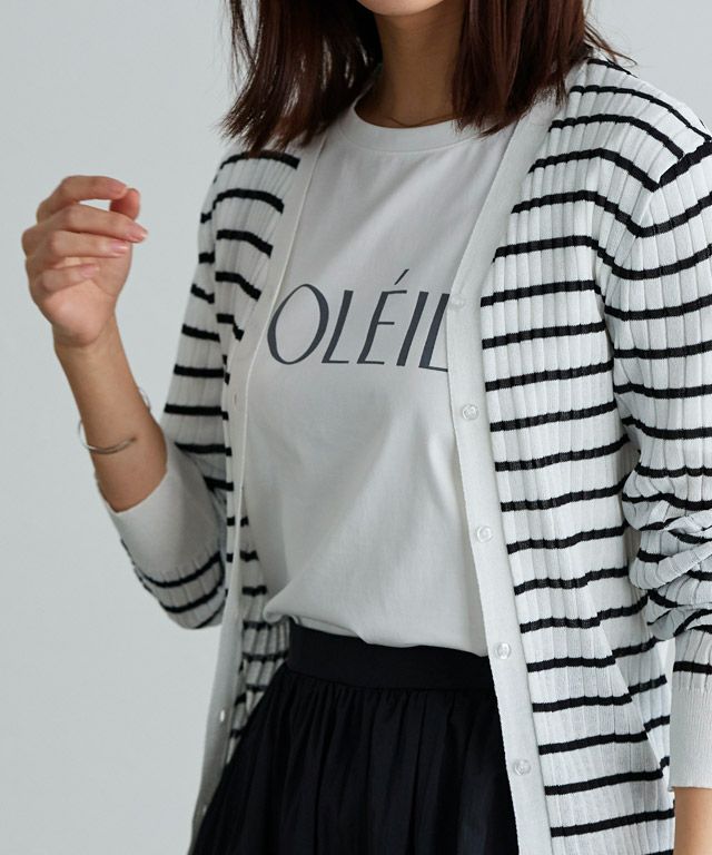 167cm / B / オフホワイト×チャコール / M