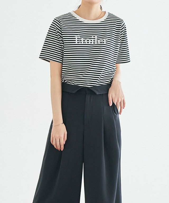 163cm / A / ボーダー×オフホワイト / M