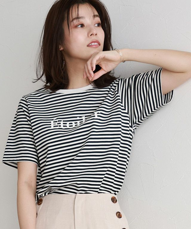 167cm / A / ボーダー×オフホワイト / M