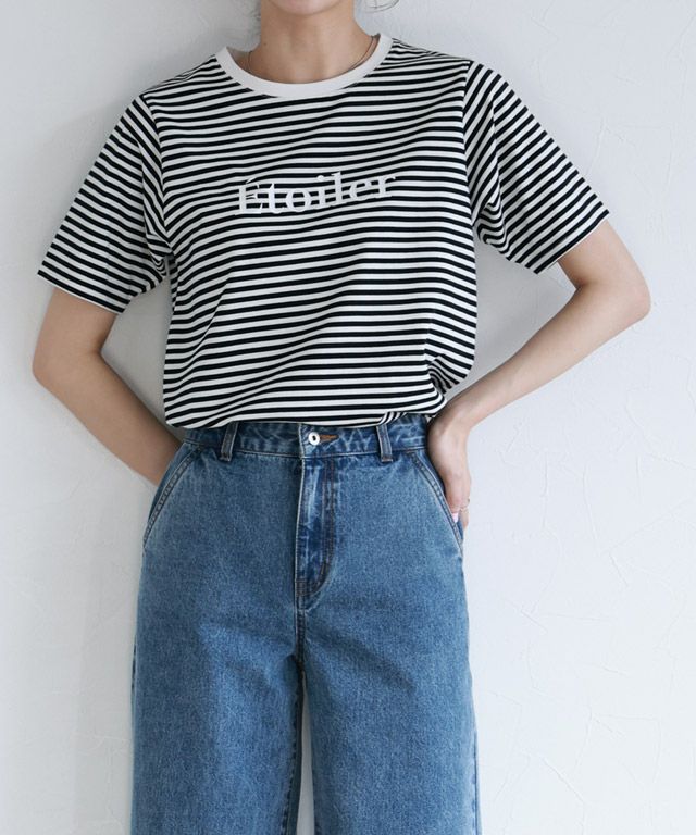 167cm / A / ボーダー×オフホワイト / M