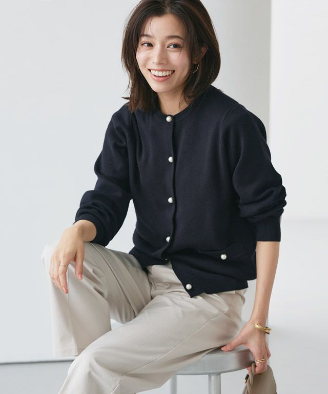 167cm / パール / ダークネイビー / M