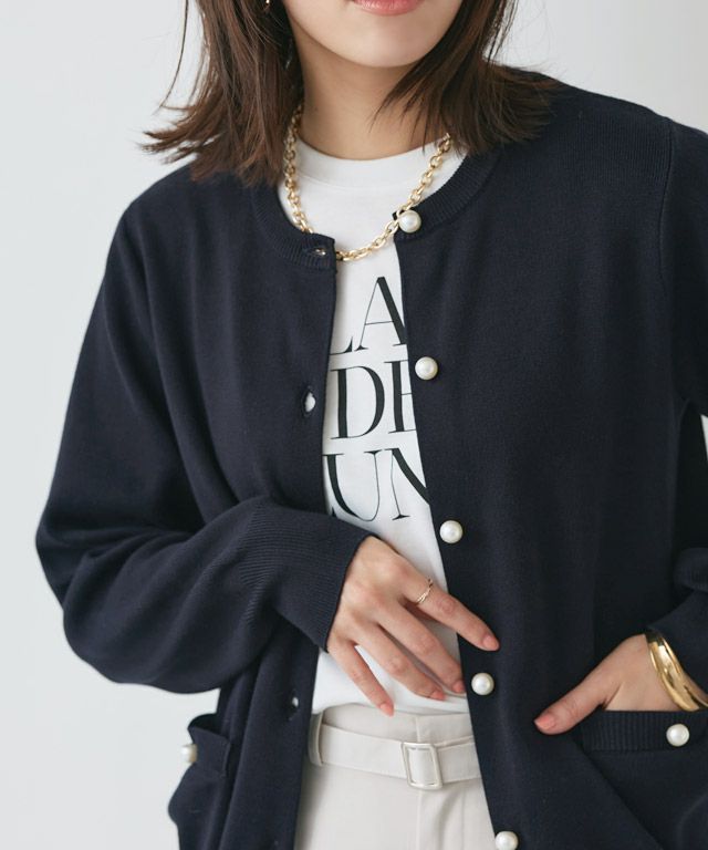 167cm / パール / ダークネイビー / M