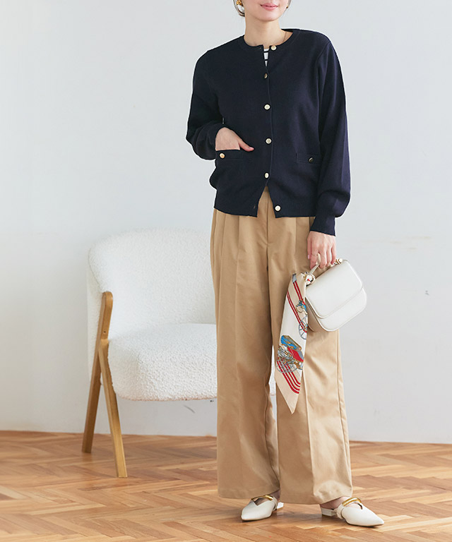 167cm / パール / ダークネイビー / M