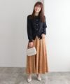 163cm / ゴールド / ダークネイビー / M