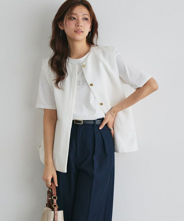 166cm / A / オフホワイト×シルバー / M