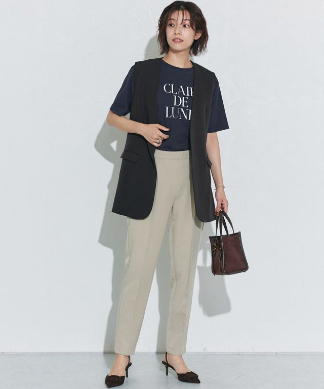 167cm / B/ネイビー×オフホワイト / M