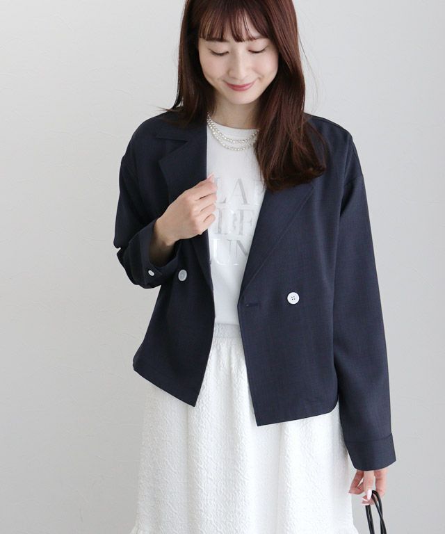 163cm / B / オフホワイト×シルバー / M