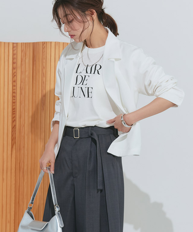 167cm / B / オフホワイト×ブラック / M