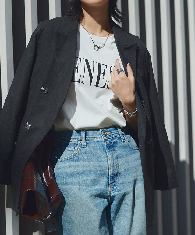 166cm / オフホワイト×ブラック / M