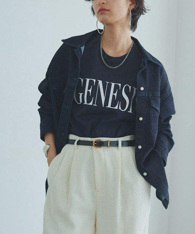 166cm / ダークネイビー×オフホワイト / M