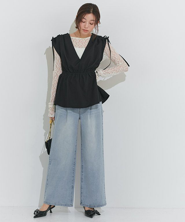 167cm / サックス / M