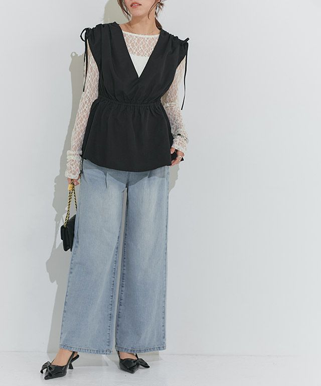 167cm / サックス / M