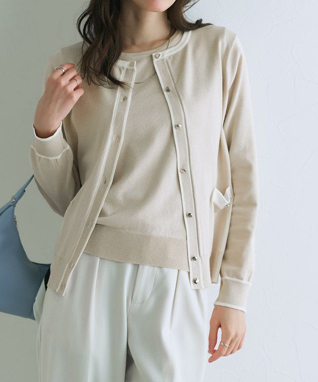 166cm / アイボリー×ブラック / M