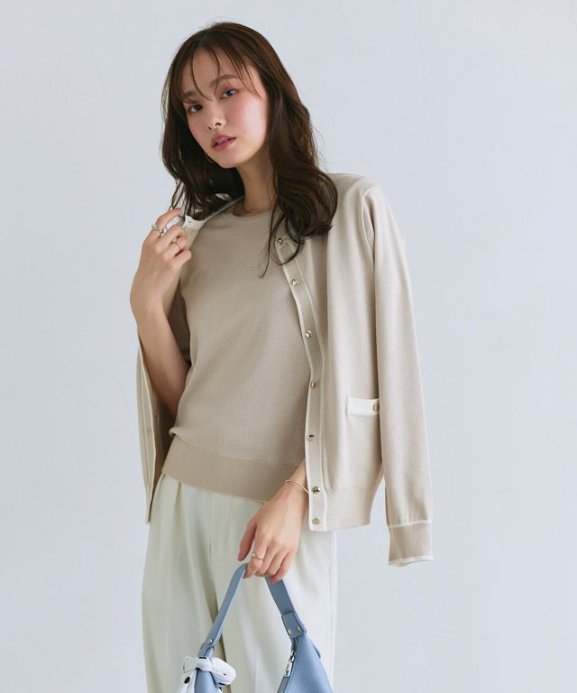 166cm / アイボリー×ブラック / M