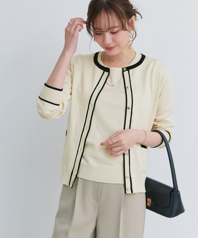 167cm / アイボリー×ブラック / M