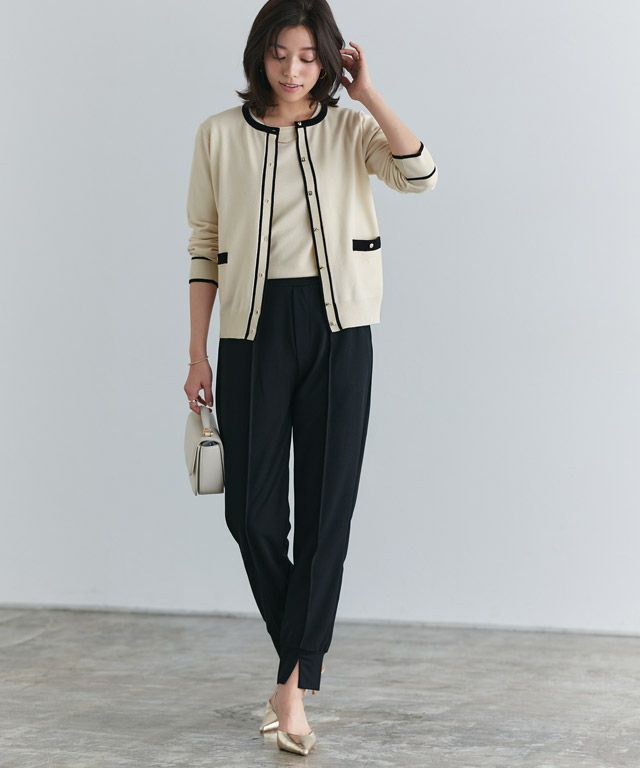 167cm / ベージュ×ブラック / M