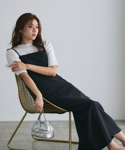 ボックスシルエットキャミワンピース [送料無料]