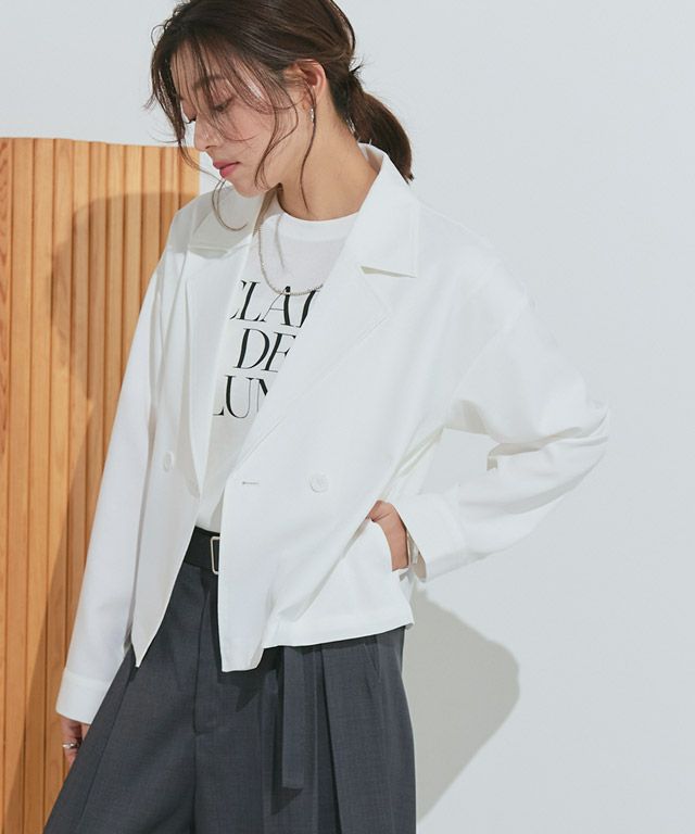 robe de chambre クロップドジャケット L robe de chambre クロップドジャケット L robe de chambre COMME des