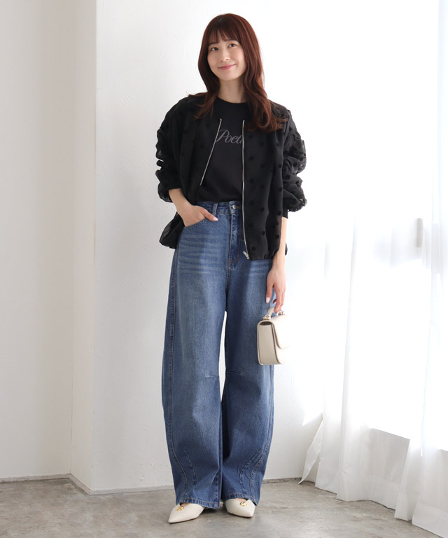 167cm / サックス / M