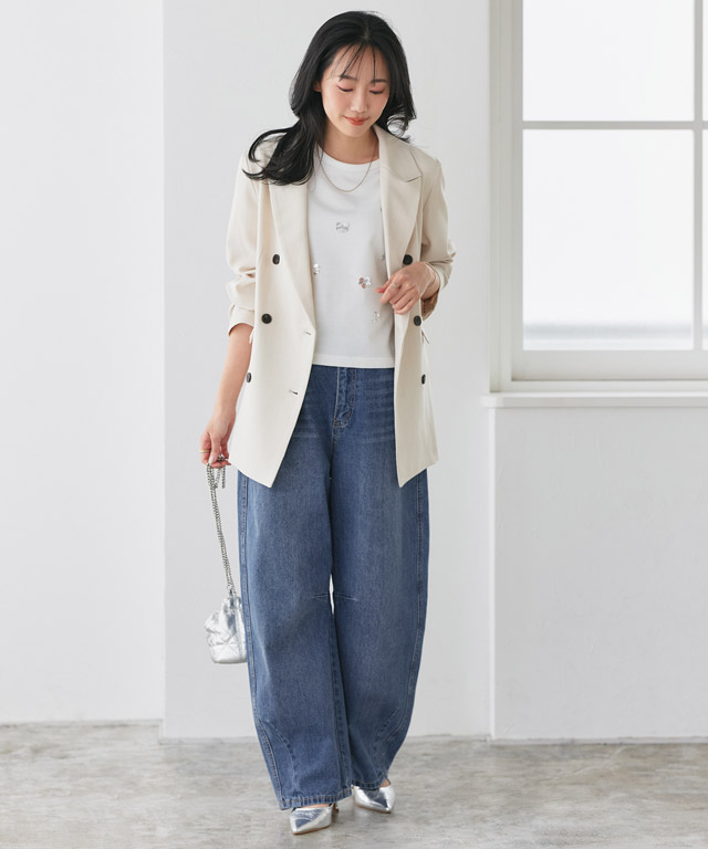 166cm / サックス / M