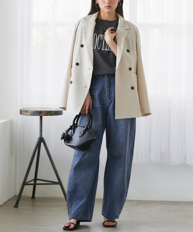 163cm / サックス / M