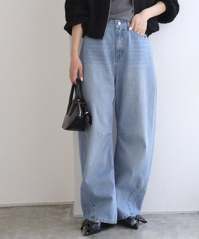 163cm / サックス / M