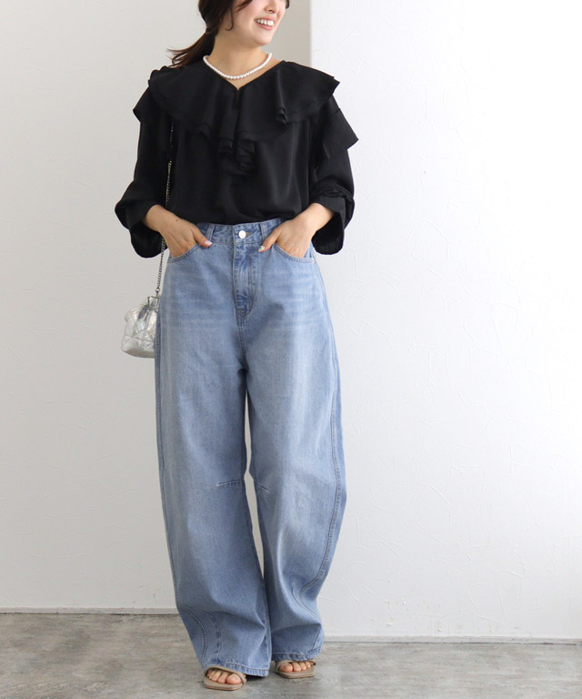 167cm / サックス / M