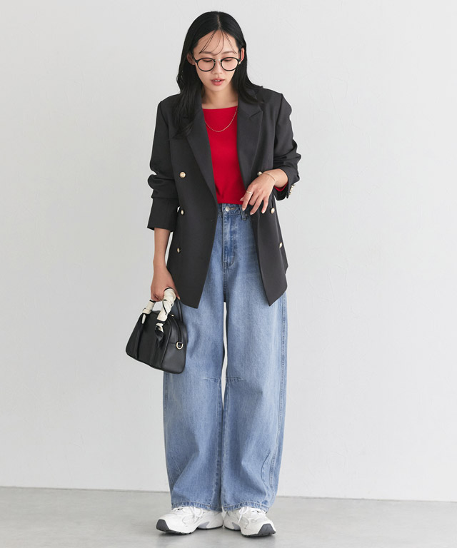 167cm / サックス / M