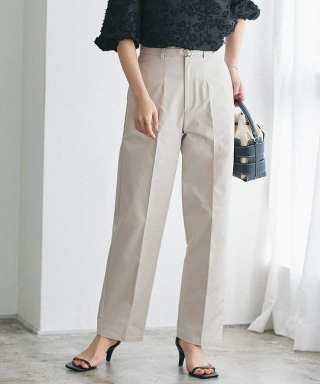 エステルツイルベルテッドパンツ