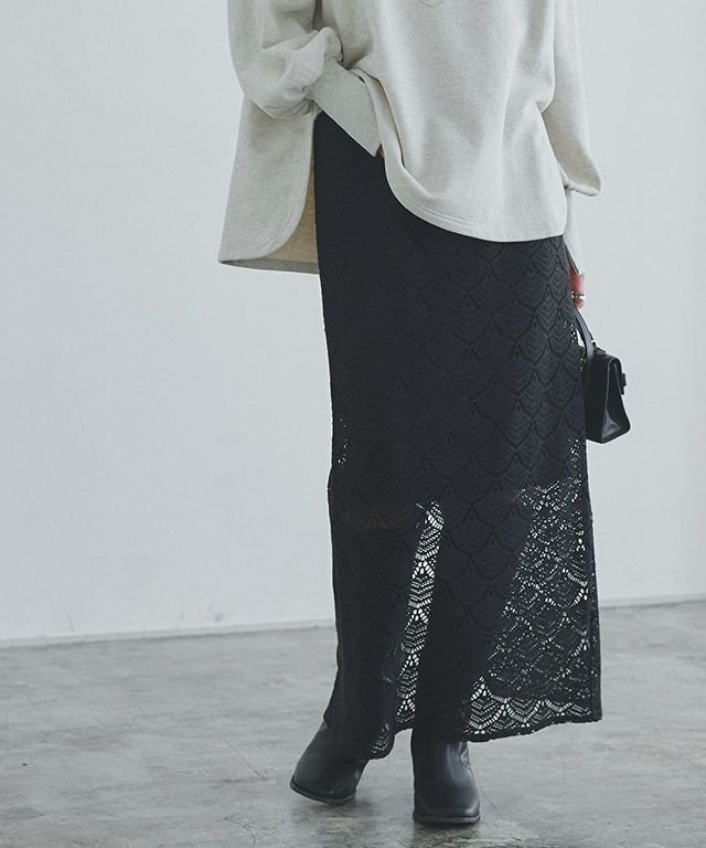 [RASW]ペチスカート付きレーススカート