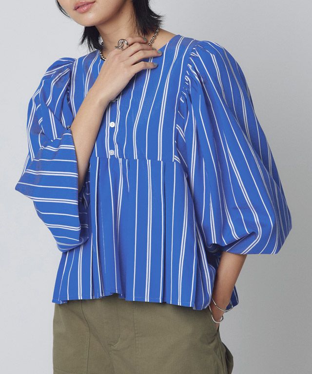 166cm / ストライプ / M