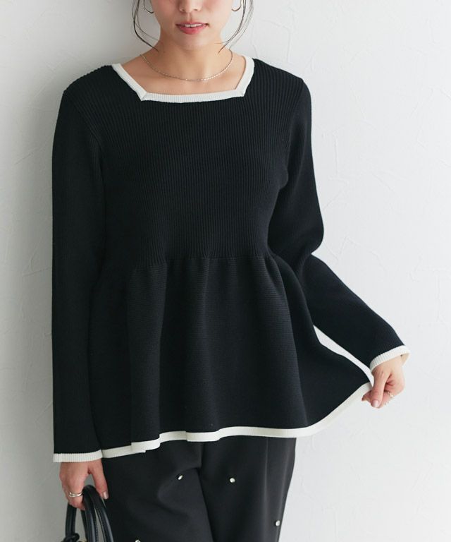 167cm / ブラック×オフホワイト / M