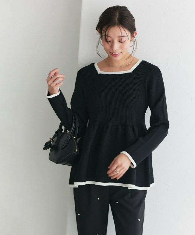 167cm / ブラック×オフホワイト / M