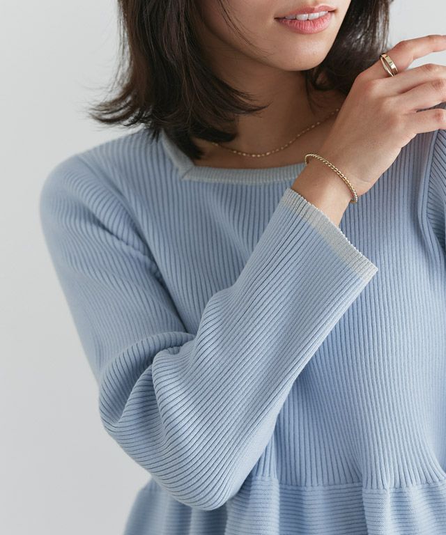 167cm / ライトブルー×シルバーラメ / M