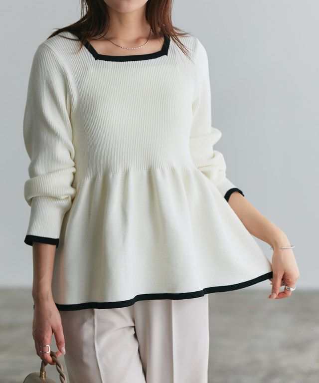 166cm / オフホワイト×ブラック / M