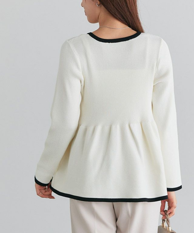 166cm / オフホワイト×ブラック / M