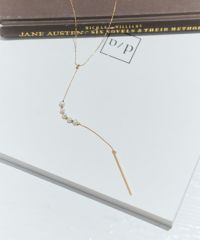 淡水パールYラインネックレス